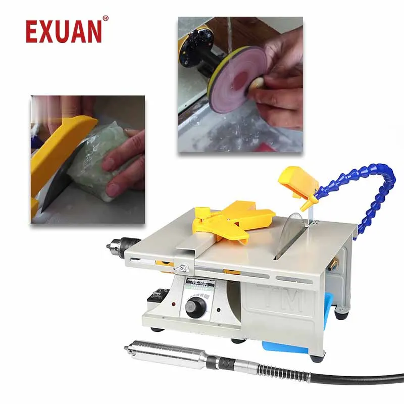 Multifunction Mini Table Saw Stone Polisher Jade Engraving M