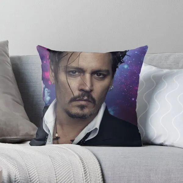 

Johnny Depp Printing Throw Pillow Cover Throw Anime Decorative Bedroom Soft Comfort Waist Fashion Home Bed Pillows not include