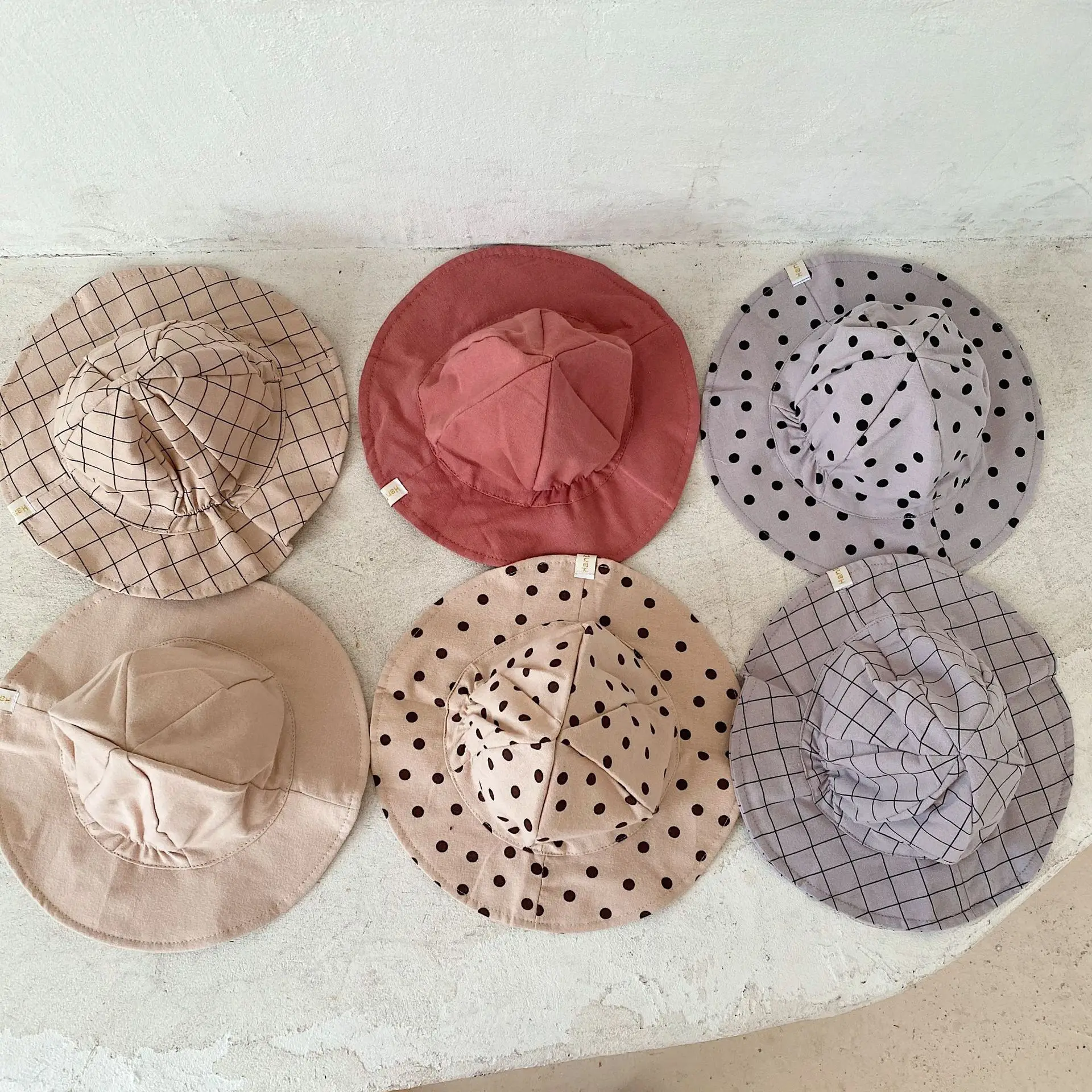 

2023 New Baby Hat Summer Infant Baby Accessories Girls Beach Sun Hat Outdoor Big Brim Kids Toddler Girl Bucket Cap Bonnet 0-24M