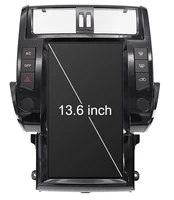 13 6 tesla style vertical screen android 9 0 six core car video radio navigation for toyota land cruiser prado 2014 2016