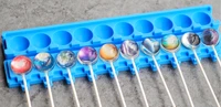 10 hole starsilicone lollipops mold crystal 3d lollipops jelly pudding mould baking tools