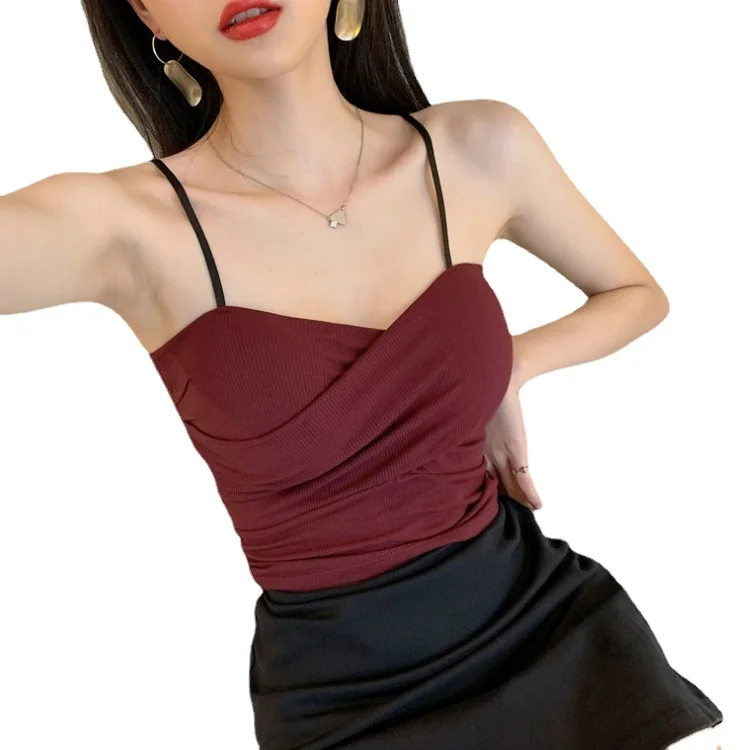 

2020 summer women's sling solid color sling