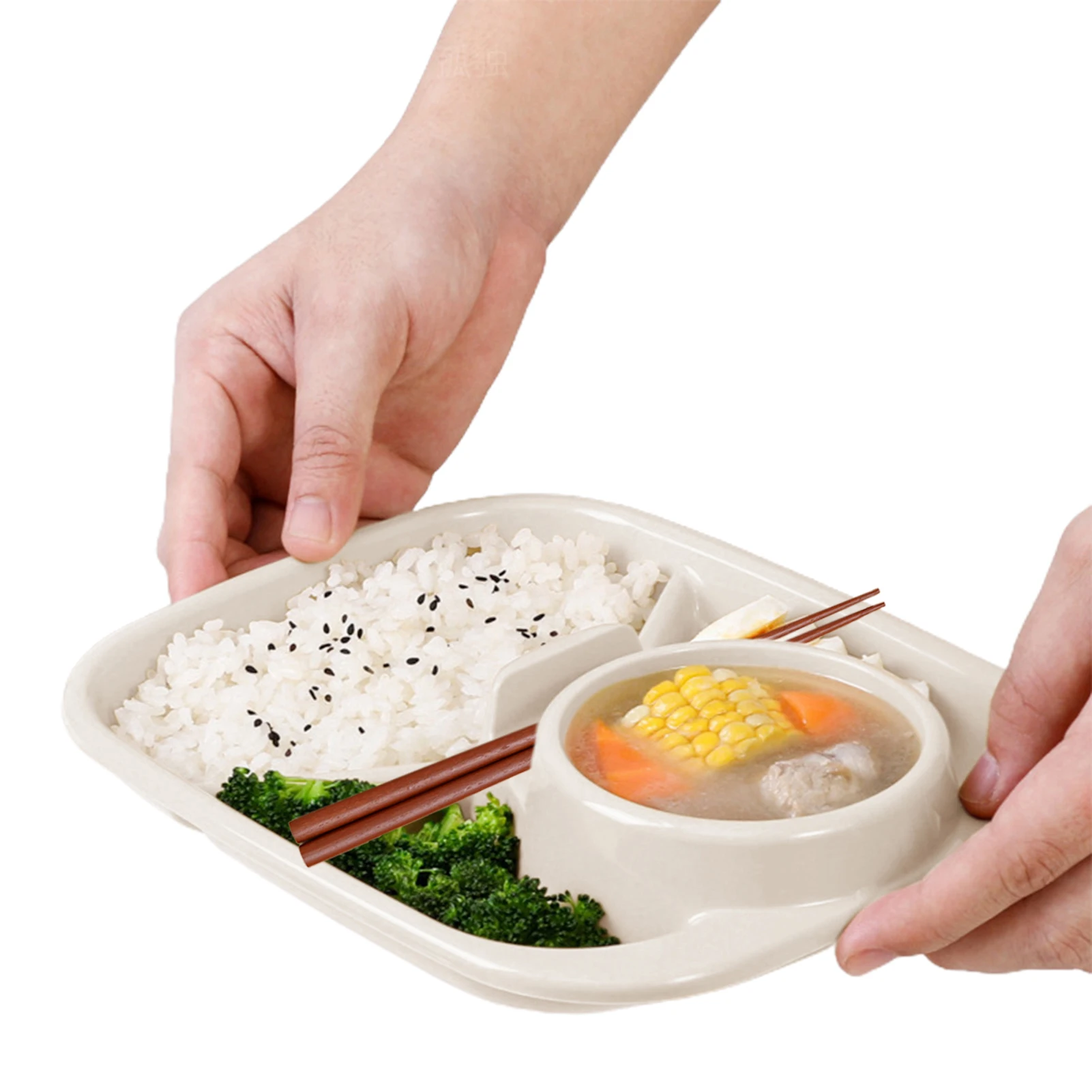 

Divided Plate For Adults Multi Grid Split Food Plate Unbreakable Divided Fruit Dishes Plate For Kids And Adults Binge