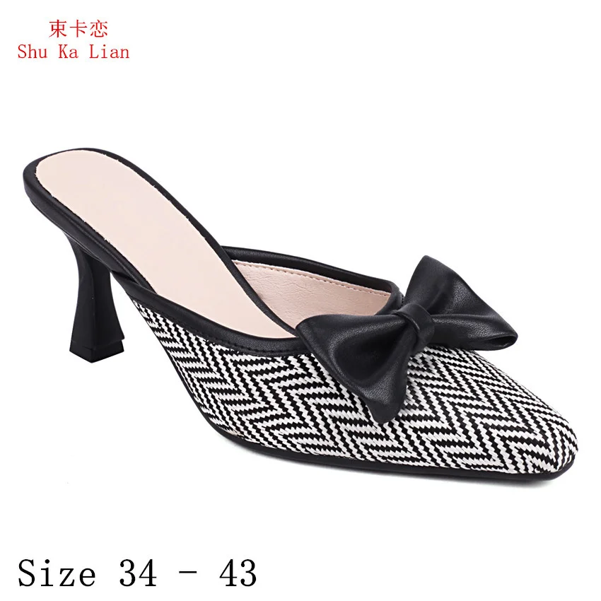 

Slingbacks High Heels Women Pumps High Heel Shoes Stiletto Woman Party Shoes Plus Size 34 - 43
