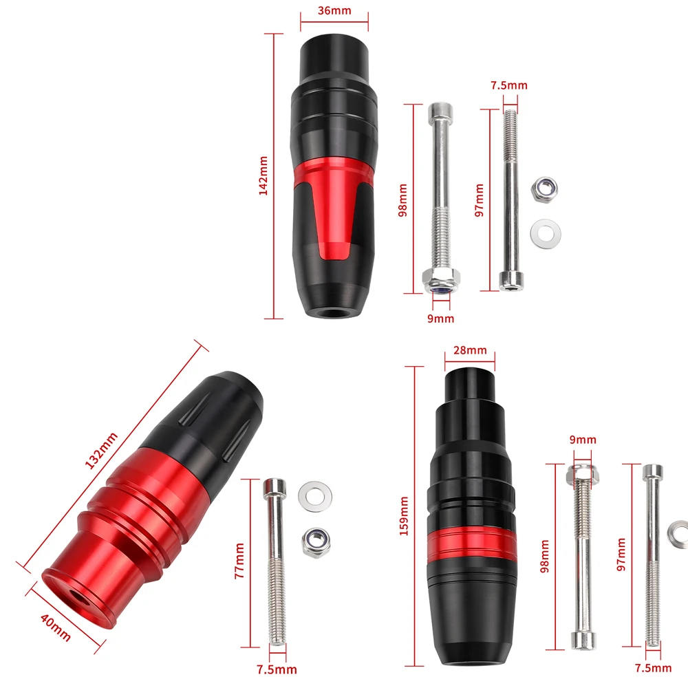 Защитные ползунки рамы двигателя для SUZUKI BURGMAN AN125 AN250 AN400 AN650 слайдер выхлопной