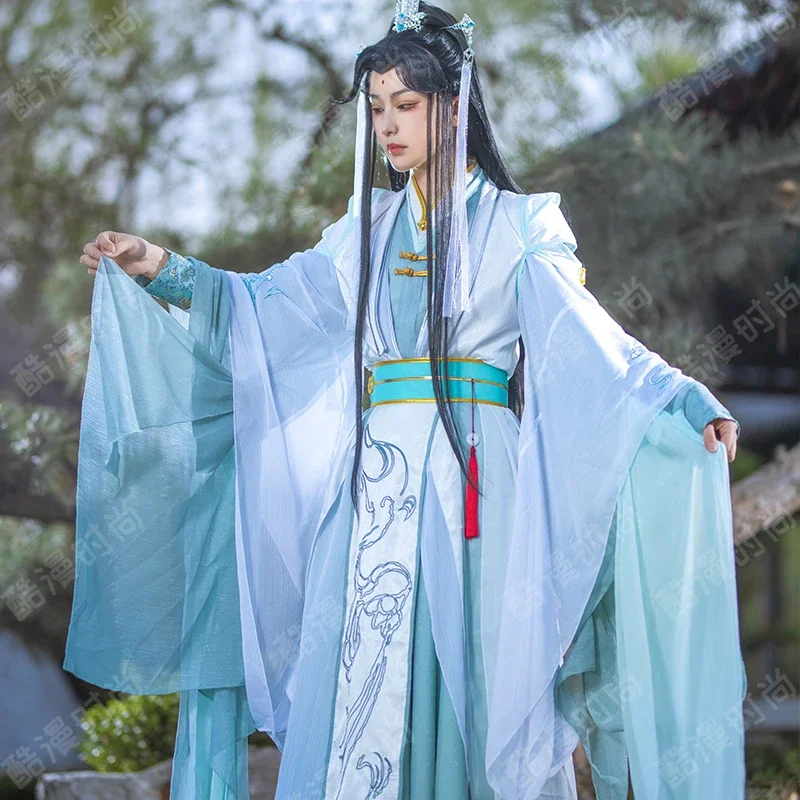 Фото Shi Qingxuan Косплей Костюм Feng Shi Niang Niang Hanfu Аниме Tian Guan Ci Fu Рождественские наряды на Хэллоуин для женщин Мужчин Взрослых №1