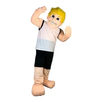 little boy doll costume sports muscle youth man mascot walking puppet stage performance costume animal costume costume