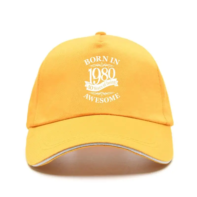 

New cap hatBORN IN 1980 40th Birthday Gift -3X Crew neck Baseball Cap