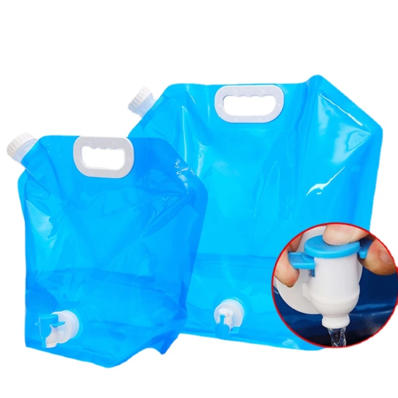 Hot Sale 5L/10L Outdoor Folding Foldable Portable Collapsible Water Bags Car Drinking Carrier Container Kit Camping Tank |