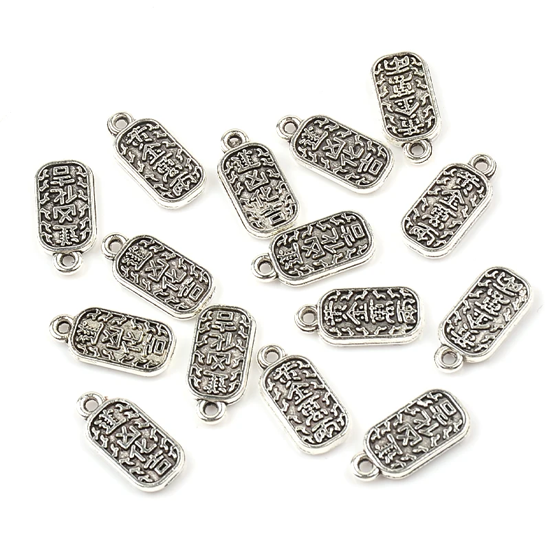 10 шт./лот 7x14 мм тибетские серебряные бусины Разъемы Подвески разделители металлические бусины для изготовления ювелирных изделий «сделай сам» Аксессуары