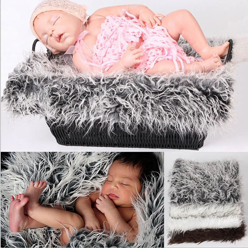 

50*50cm Child Kids Photography Props Blankets Outfit Photo Props Infant Photo Fur Stretch Yarn Wrapped Props Blanket CX983836