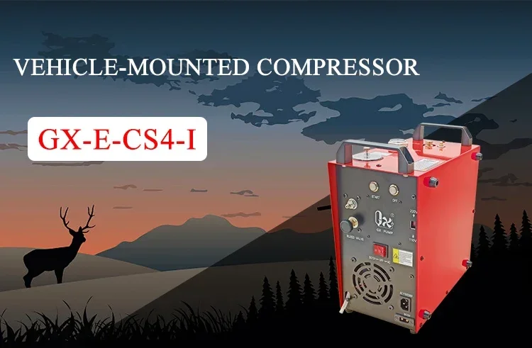 Портативный поршневой воздушный компрессор E-CS4-I12V/110 В/220 В 400 бар с системой