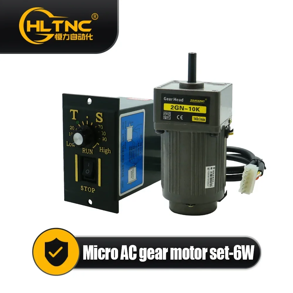 Низкая скорость длительный срок службы однофазный 220 В 6 Вт-400 Вт 1500 об/мин