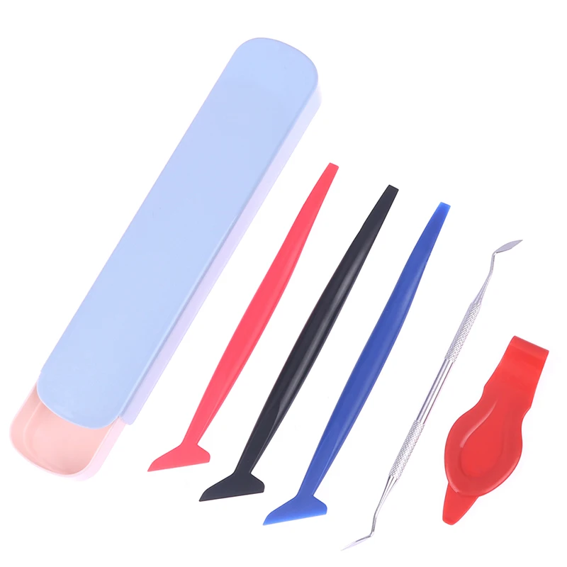 

5pcs Car Vinyl Wrap Film Squeegee Scraper Edge-closing Detailing Tools for Automobile Film Sticking Car Styling Accessories