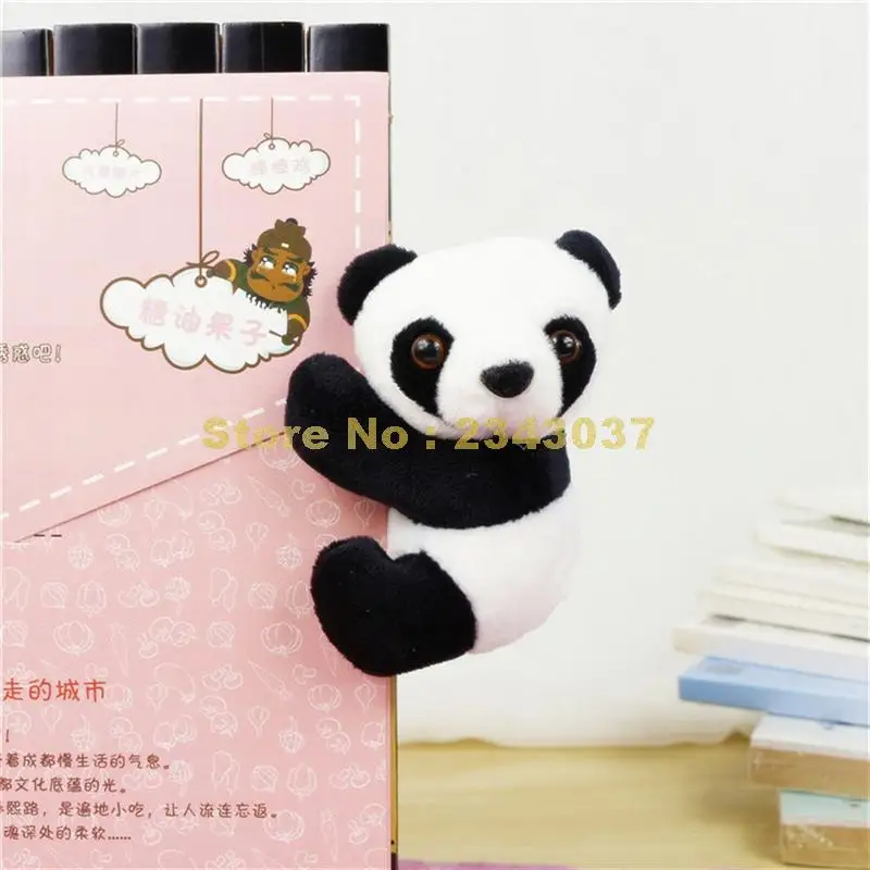Plush panda clip small stuffed animal curtain clip bookmark notes souvenir toy&~ 
