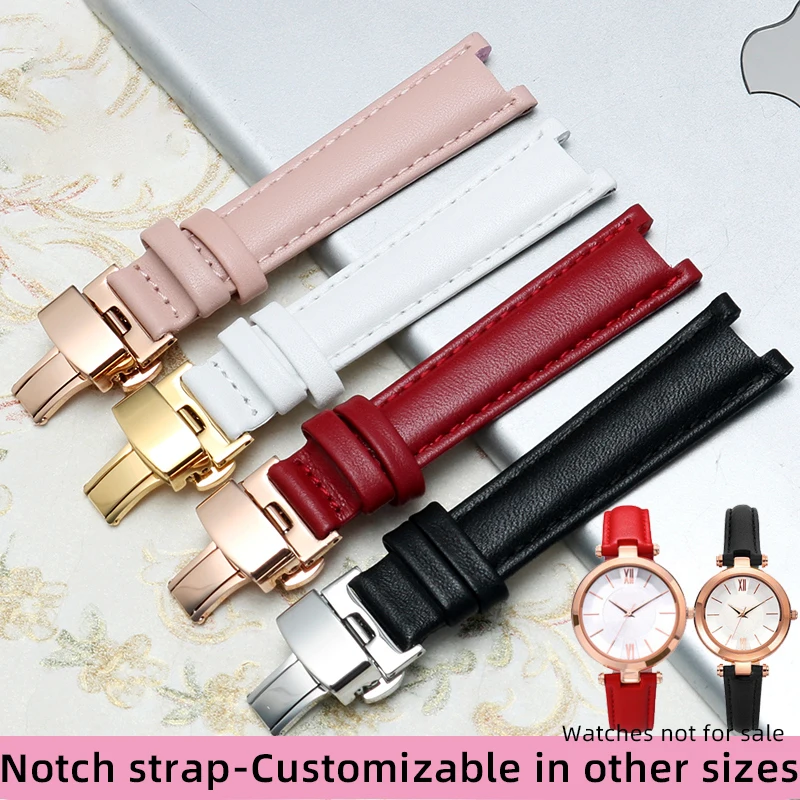 Индивидуальный ремешок с выемкой для Folli Follie кожаный женский браслет MK Rossini Armani 12x5