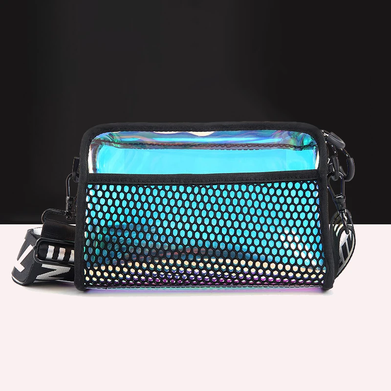 

Водонепроницаемая голографическая сумка для плавания 3 в 1 для женщин, забавная дорожная поясная сумка для спортзала и фитнеса для девушек, блестящие поясные сумки для бега на бедро