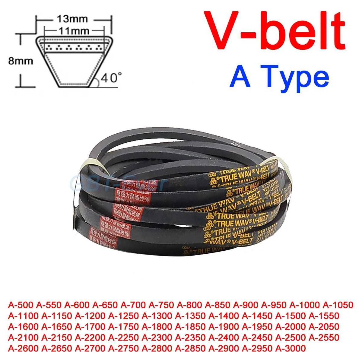 1 шт. V-образный ремень типа А треугольный клиновой механический промышленный