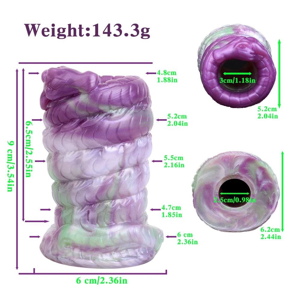GEEBA маленький силиконовый мужской мастурбатор фэнтезийный пенис-строкер