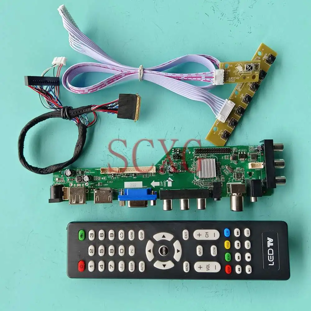 

Fit LP156WF1-TLC1 LVDS 40 Pin 1920 1080 "экран VGA HDMI-совместимый USB AV DVB цифровой сигнал комплект платы управления ЖК-драйвером