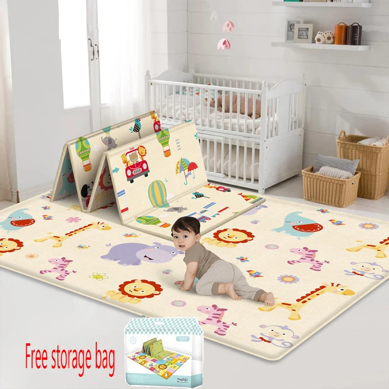 

180x100cm Large Playmate Baby Floor Crawling Play Mats Foldable Baby Play Mat Thickened Kids Non-toxic Tasteless Foam Floor Mats