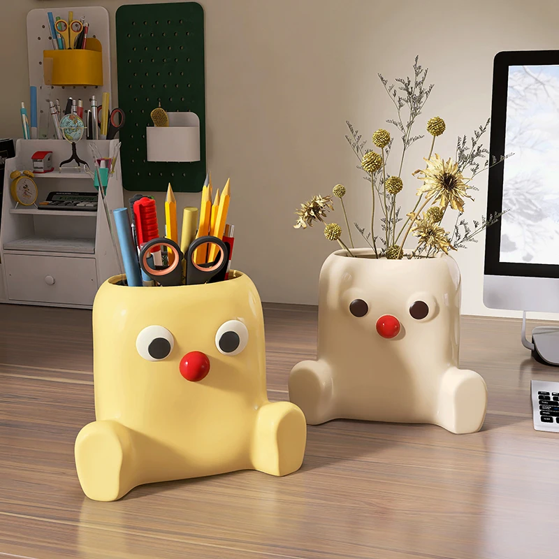 Скандинавская керамическая ваза для лица украшения открытый балкон кактус