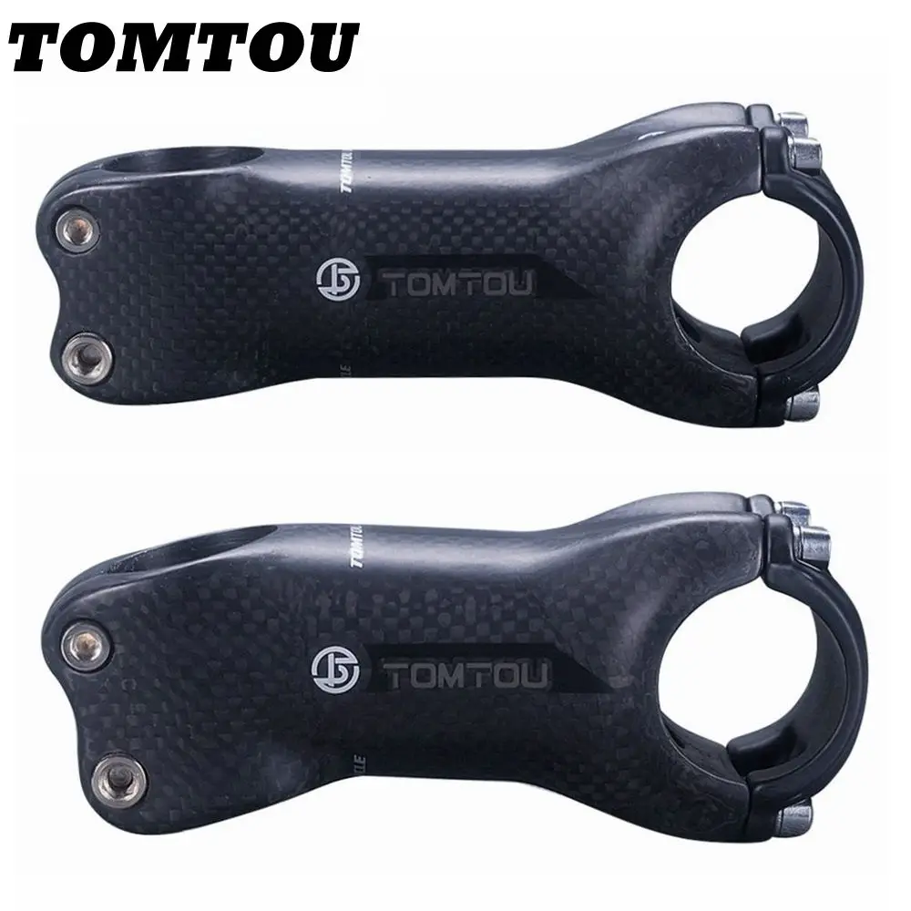

TOMTOU Full Carbon Fibre Stem Bicycle Handlebar Stem XXX Bike Parts Angle 6 / 17 Degrees Length 70/80/90/100/110/120/130mm