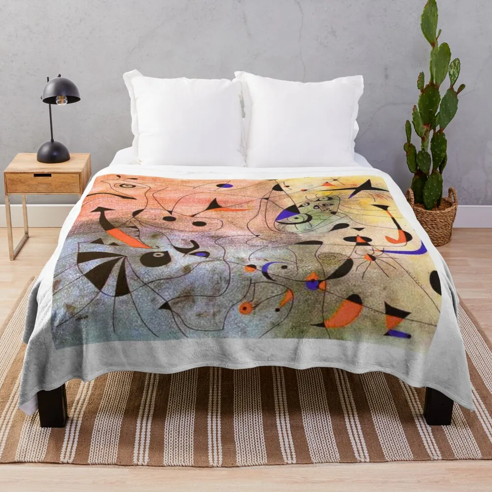 Джоан Миро Кубизм и абстрактное искусство Плед Диван Летнее постельное белье