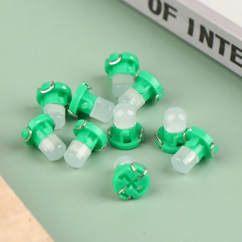 

10 шт. T3 панель индикатора приборной панели лампочка COB 1SMD клиновидный светодиодный приборной панели лампа для приборной панели аксессуары для салона автомобиля