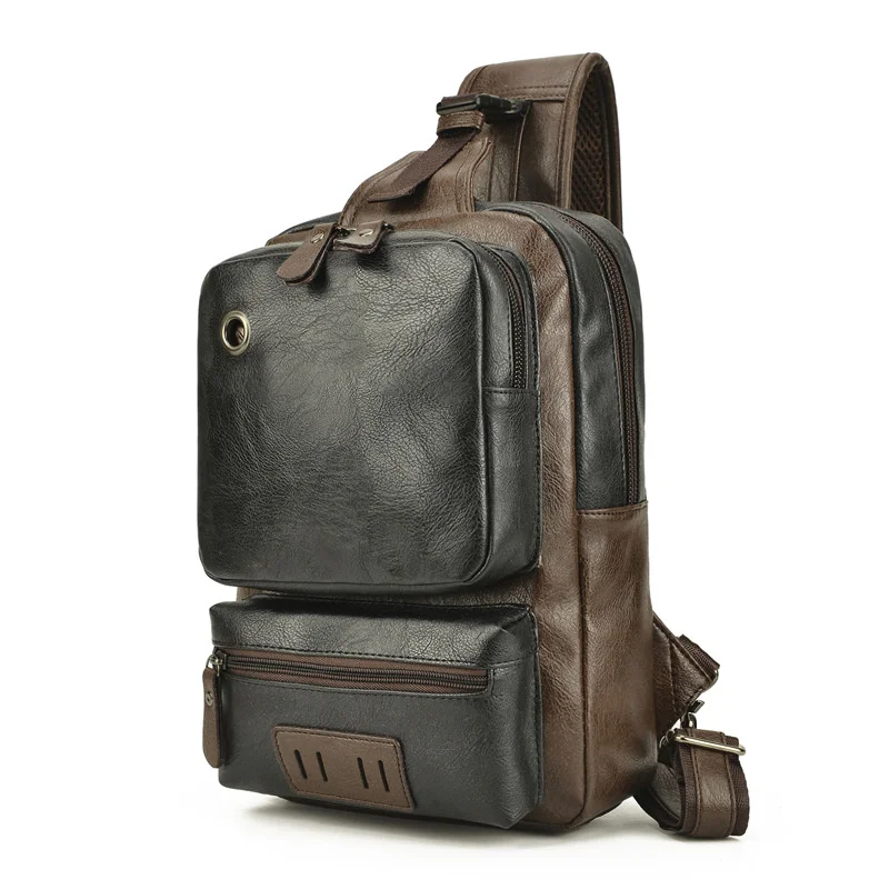 

Men Chest Bag Waterproof Multifunction Crossbody Shoulder Bags Sling Backpack Chest Pack Man Cell Phone Bag Travel For Male