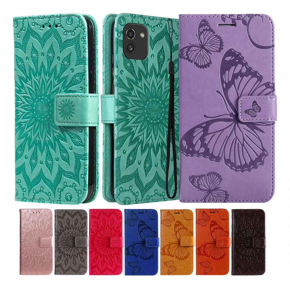 

For Xiaomi 10 10T 11 Lite 11T Pro Mi POCO X3 NFC M3 Pro F3 GT X3 Pro Card Holder Flip Cover Embossed Floral Leather Wallet Case