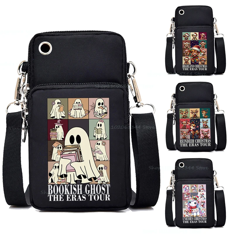 Мини-спортивная сумка для мобильного телефона кошелек Bookish Ghost сумка-мессенджер с