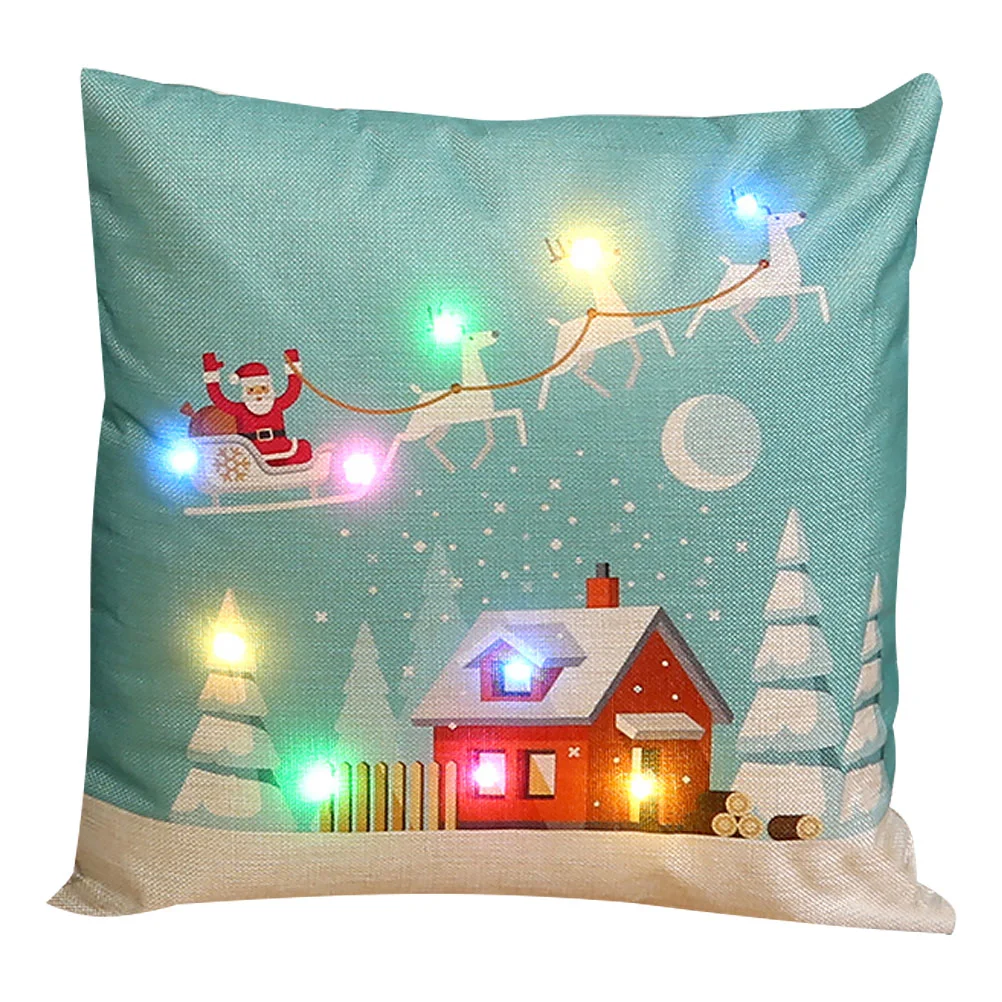

Christmas Themed Pattern Pillow Covers Lovely Appearance Throw Pillow Covers