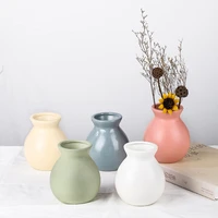 nordic ceramic vases living room decor modern flower pots plant holder ornament vasos home garden decoration jarrones hogar