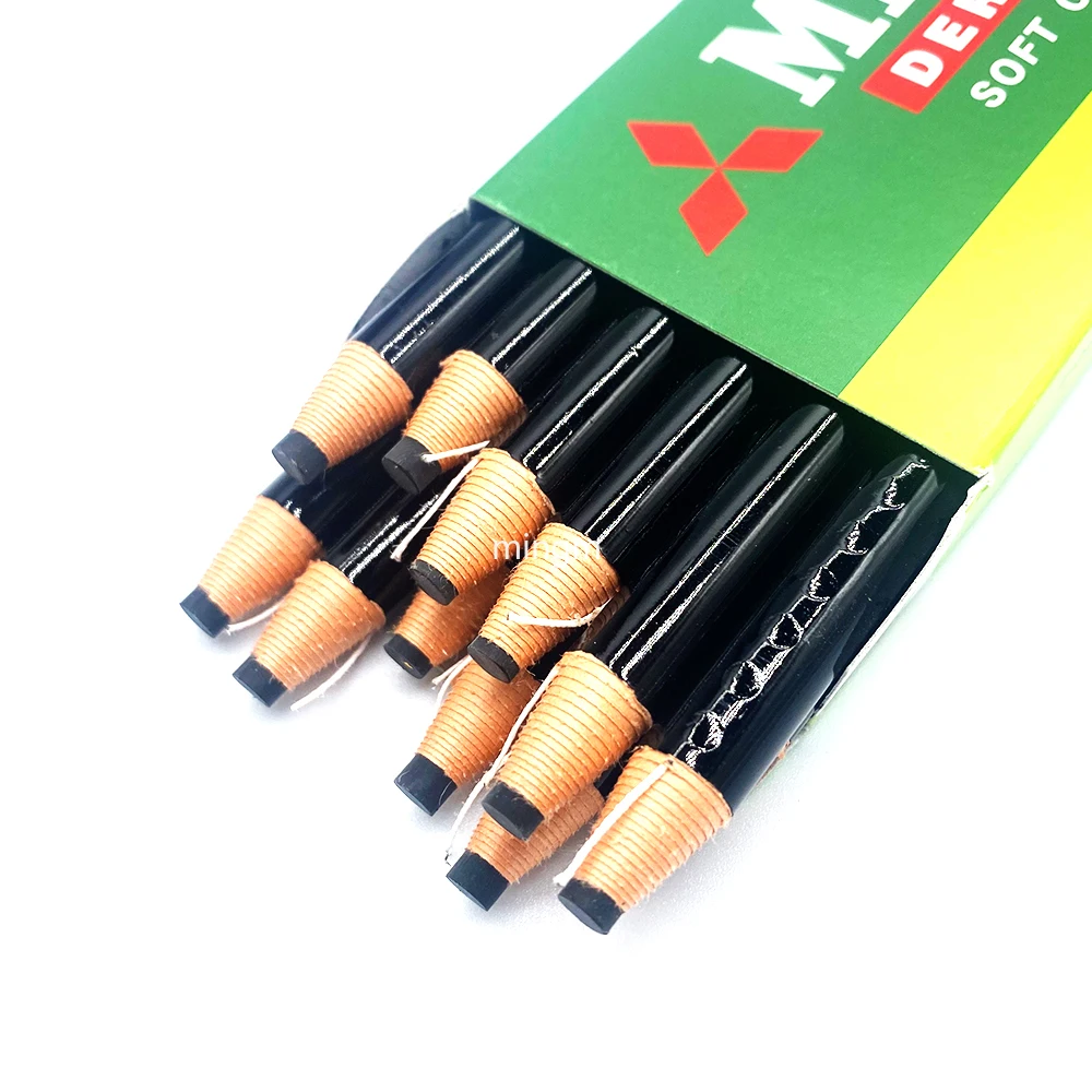 2pcs/12pcs Eyebrow Makeup Pen Japan White Black Dermograph 7600 Pencils for Tattoo Eyebrow UNI Marker Paint Pencil