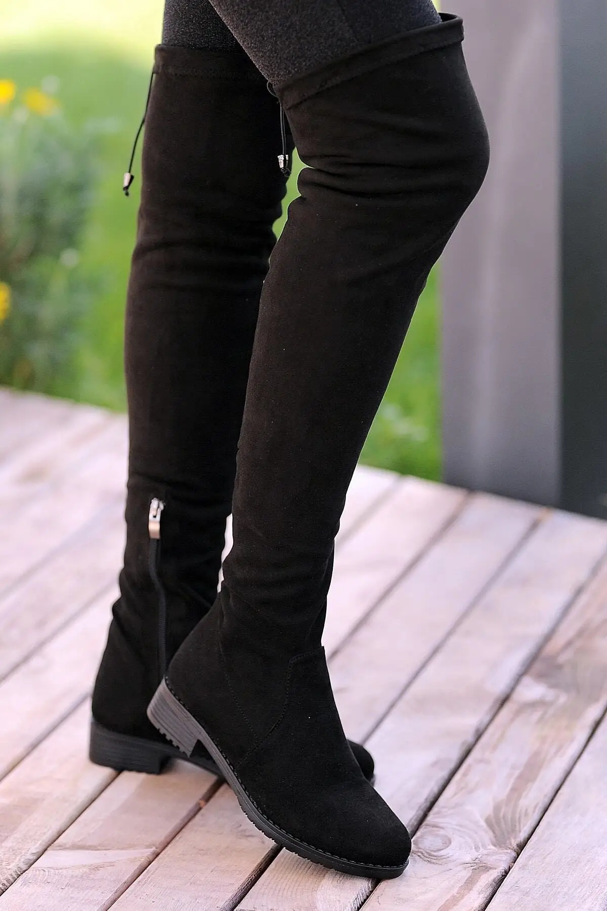 

Women Boots Black Suede A- New Arrival Luxury Stylish Female Boots Platform Designer Comfortable Ladies Boots High Quality