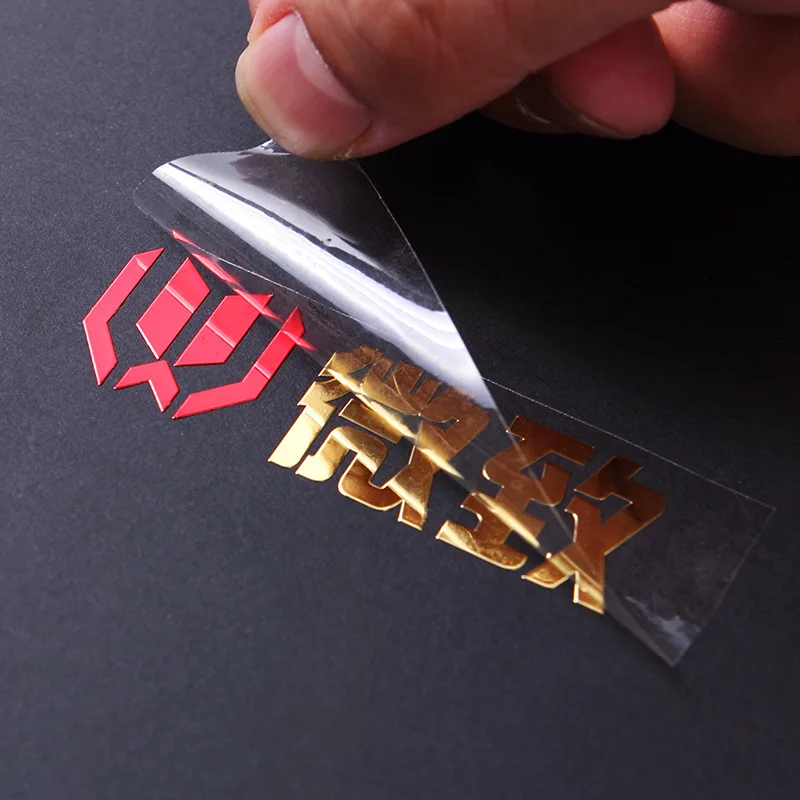 

3D UV Transfer Stickers Personalise LOGO Custom Metal Shine Letter Transfering Labels,Custom Stickers