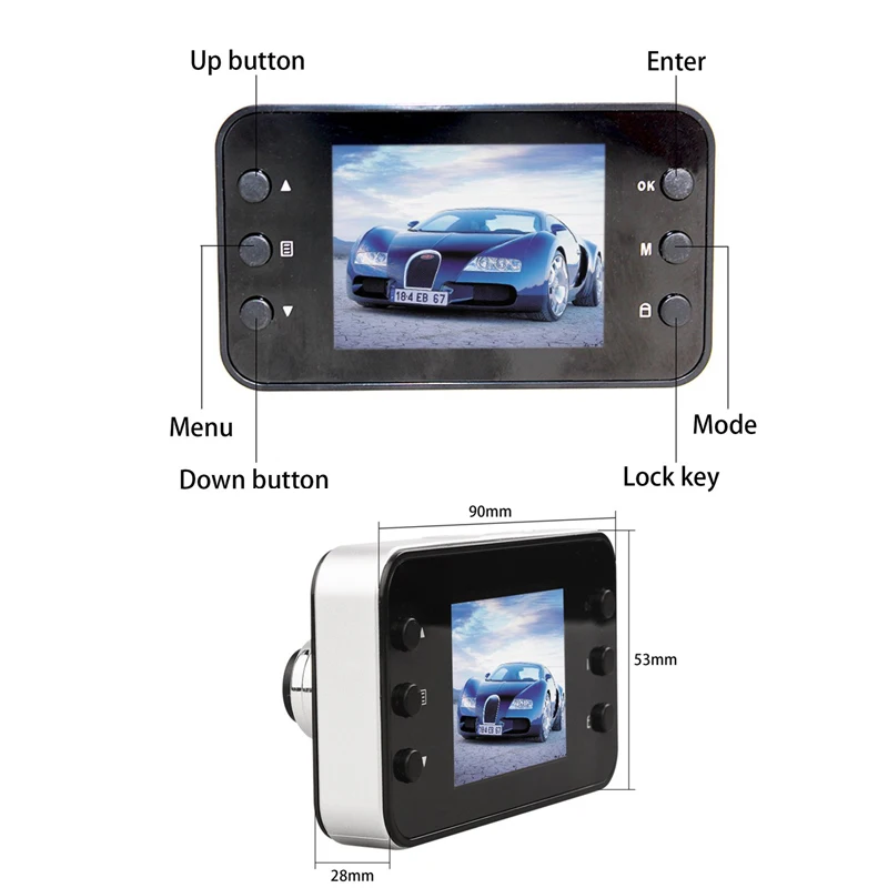 

2018 K6000 Car DVR 1080P Full HD Video Recorder Dashboard Camera LED Night Vision Video Registrator Dashcam Support TF Card