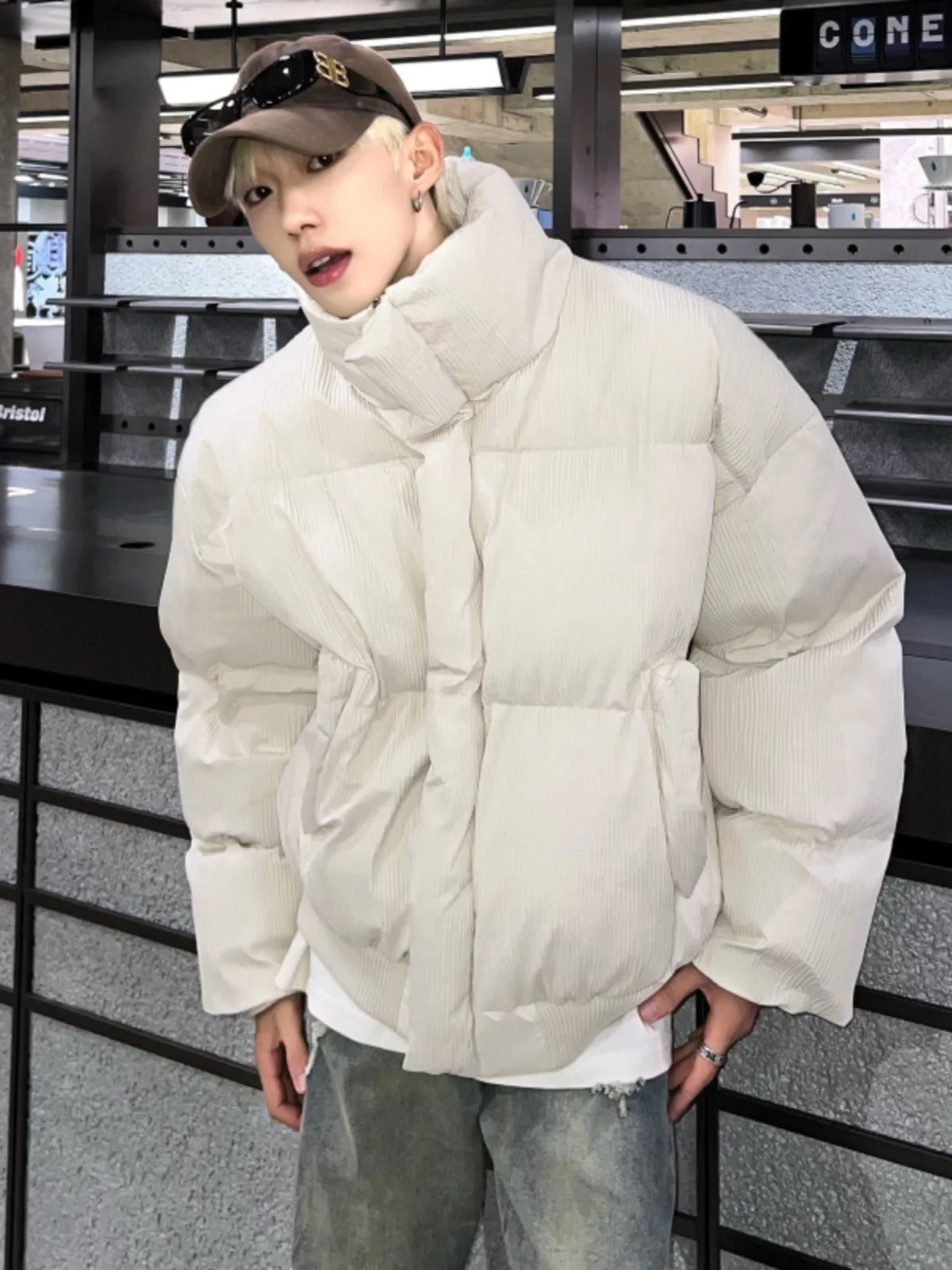 Короткий пуховик Maillard Boxy одежда с хлопковой подкладкой мужская зимняя