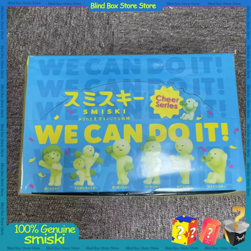 Smiski Cheer Series слепая коробка светящаяся зеленая кукла Kawaii ночник для украшения