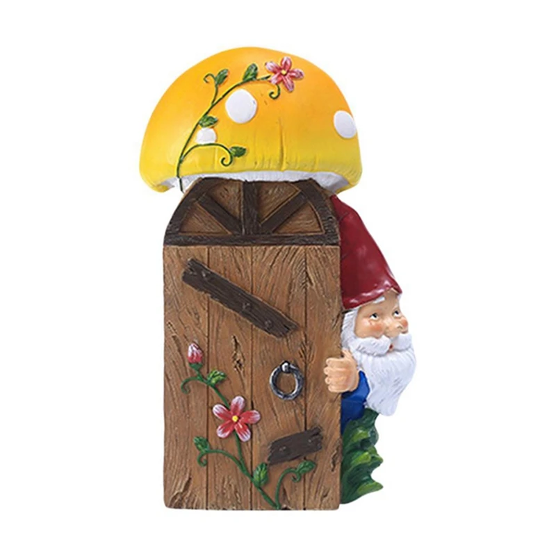 

FBIL-Garden Gnomes Outdoor Tree Hugger Statues,Garden Welcome Sign Peeker Art Décor For Tree Fence Yard Door Sculptures