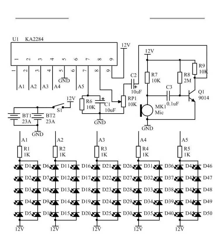 НАБОР сделай сам с голосовой активацией светодиодный светильник комплект для