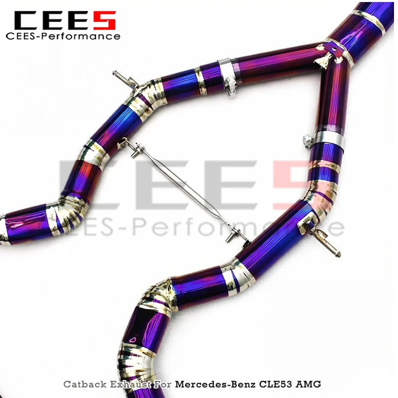 Фото Выхлопная система CEES для Mercedes-Benz CLE53 AMG 3.0T 2024-2025: Выхлопная труба Catback с глушителем и системой Valvetronic №3