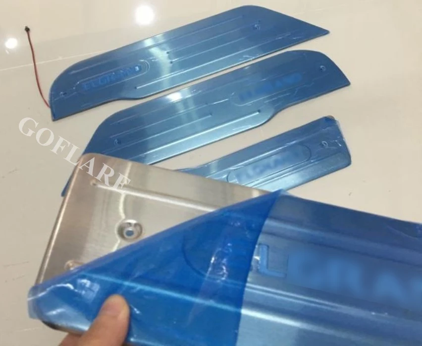 Светодиодная лампа для Nissan Elgrand E51 E52, аксессуары 2002-2010 2020, подсвеченные накладки, защитные накладки