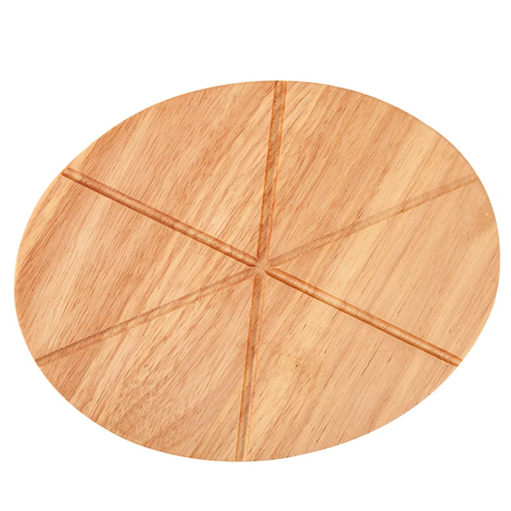 

Pizza Board Tray Wood Round Cutting Wooden Serving Cake Plate Bread Paddle Cheese Platter Stand Peel Steak Spatula Pan Dinner