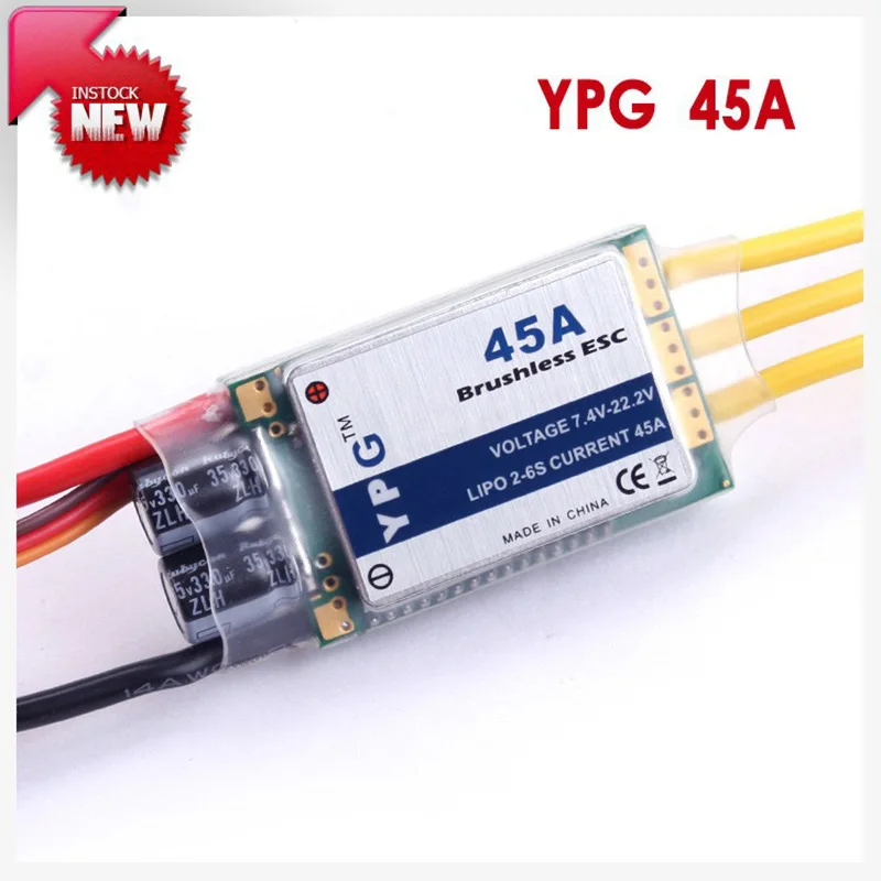 

GARTT YPG 45A(2-6S) Brushless Electronic Speed Controll ESC High Quality For ALIGN AZLRC TAROT 450 450L X3 X360 480Helicopter