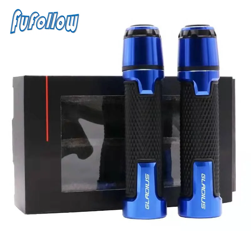 

With GLADIUS logo Motorcycle Handlebar Grips ends handle bar Motorbike grip End FOR SUZUKI GLADIUS GSX 1250F 2010-2018 2019 2020