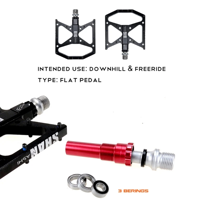 YY Легкие универсальные педали для горного велосипеда шоссейного BMX MTB широкие 3