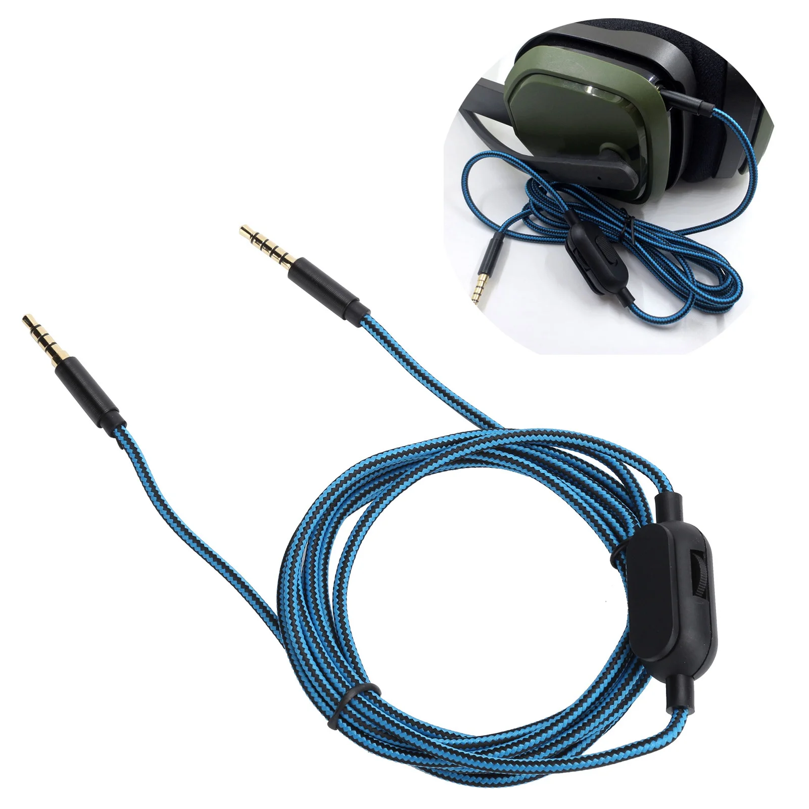 Кабель для наушников с регулятором громкости штекера от 3 5 мм до Logitech Astro A40 A10 A30