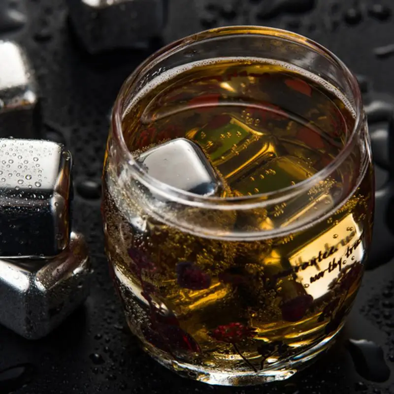 Кубики льда из нержавеющей стали многоразовые охлаждающие камни для виски